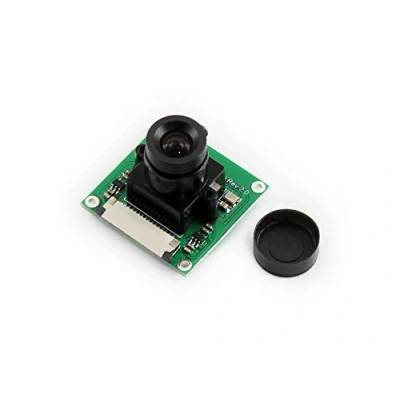 Immagine di Waveshare Camera Module Kit 5 Megapixel OV5647 Sensor Adjustable Focus 2592 * 1944 Resolution for Any Version of Raspberry Pi