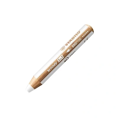 Immagine di Matita colorata Multi Funzione STABILO woody 3 in 1 Bianco