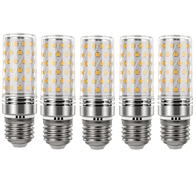 Immagine di I SHUNFA Lampadina LED a mais E27 Bianco caldo 3000K 7W di ricambio 70W alogena Non dimmerabile Pannocchia Piccola candela vite Confezione da 5