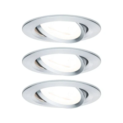 Immagine di Paulmann 93469 Lampada da incasso Kit 3 LED (monocolore) GU10 19.5 W Alluminio