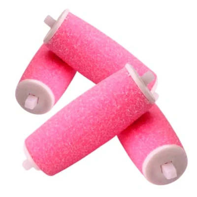 Immagine di Testine di ricambio per lima elettrica, compatibili con Scholl Express Pedi, extra grossa, regolare e liscia (rosa liscia, 4)