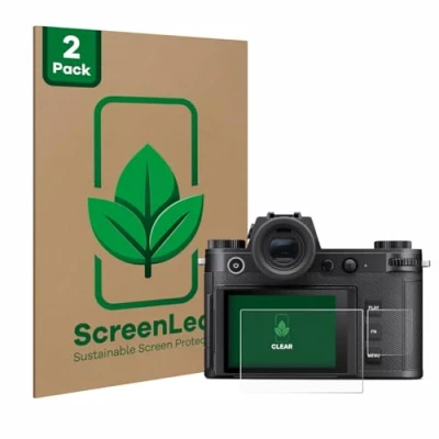 Immagine di ScreenLeaf (2 Pezzi Pellicola protettiva per Leica SL3 (Display + display a spalla) [Proteggi Schermo Sostenibili, Clear, Antigraffio]