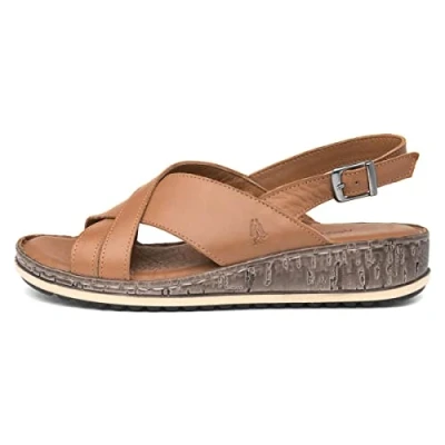 Immagine di Hush Puppies Elena, Sandali con Chiusura sul Retro Donna, Marrone Chiaro, 38 EU