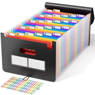 Immagine di ABClife raccoglitore A4 / Range Document/Stoccaggio carta documenti organizer espandibile a fisarmonica documento (24 scomparti)
