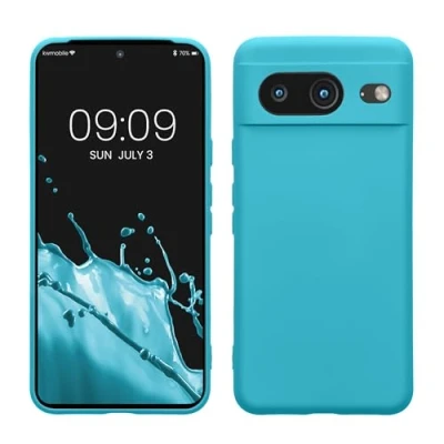 Immagine di kwmobile Custodia Compatibile con Google Pixel 8 Cover Back Case per Smartphone in Silicone TPU Protezione Gommata ghiaccio freddo