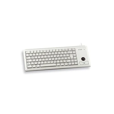 Immagine di CHERRY G84 4400, Tastiera Compatta con Trackball, Layout per il Regno Unito (QWERTY), Cablate (Connessione USB), 2 Tasti Mouse, Switch Meccanici ML, Grigio