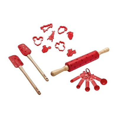 Immagine di Prestige Disney Set di utensili da cucina con cucchiaini dosatori, spatola in silicone, 2 mattarello silicone e formine per biscotti