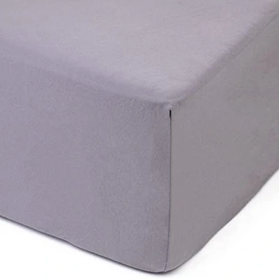 Immagine di Amago Lenzuolo con Angoli 120 x 200 cm, Per Letti Boxspring e ad Acqua, 50 100% Cotone, Argento