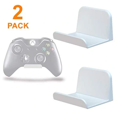 Immagine di sciuU Supporto da Parete per Controller/Cuffie, [Set di 2] Gancio Adesivo 3M, Accessori Universali Appendi Cuffie Gamepad Xbox One/Xbox Series S/Series X / PS5 PS4, Senza Viti, Bianco