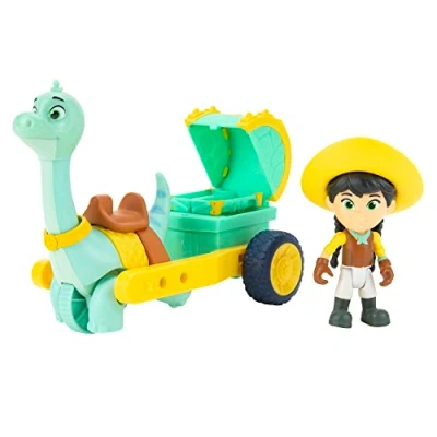 Immagine di Dino Ranch DNR0011 Carro dottorato Min and Clovers con figura, giocattolo dai 3 anni in su