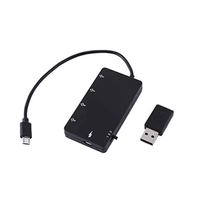 Immagine di VBESTLIFE Micro USB OTG HUB, 4 Porte Hub 2.0 Prolunga Cavo di Ricarica per Smartphone, Tablet, Android e Windows