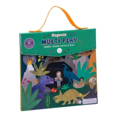 Immagine di Floss &amp; Rock Libro d&#039;arte Magnetico Multi Giochi per Bambini Doodle, Colorare, Puzzle Gioca! Set creativo 3+ Eco Responsabile, Medio