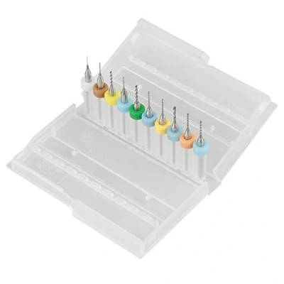 Immagine di 10 Pz 0.3 1.2mm PCB Circuito Stampato Carburo di tungsteno Micro Trapani Mini Drill Bits Set Incisione Metallurgia per Gioielli CNC