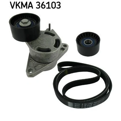 Immagine di SKF VKMA 36103 Kit cinghie Poly V RENAULT: MASTER 2 Kasten, TRAFIC Bus, Pritsche/Fahrgestell, OPEL: Vivaro A Combi, Van