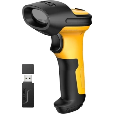 Immagine di Inateck Lettore Codici a Barre Wireless AI, 2.4GHz Barcode Scanner Portata 60m Batteria 2600mAh Durata Uso ininterrotto 1 Mese Lettura Automatica Veloce e Precisa, P6 AI
