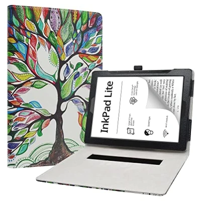 Immagine di Labanem Love Tree Cover con Pocketbook InkPad Lite, Slim Fit in pelle PU Custodia sottile e pieghevole per 9.7&quot; Lite Tablet