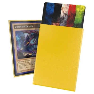 Immagine di Ultimate Guard Cortex Sleeves Japanese Size Matte (60) (62 x 89 mm), colore: Giallo