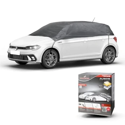 Immagine di Walser Telone per Auto all Weather Basic, 100% Resistente alle intemperie, Impermeabile, Mezzo Garage Misura M Grigio