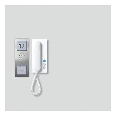 Immagine di Siedle SET CA 812 1 E/W Citofono Cablato Campo informativo Argento, Bianco