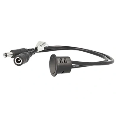 Immagine di LEDLUX CL2292 Interruttore Led Dimmer Touch Da Incasso Colore Nero 12V 24V 4A Con Cavo DC JACK 5.5x2.1mm