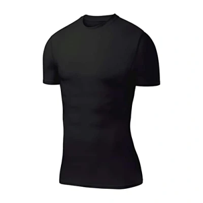 Immagine di PowerLayer Maglietta di Compressione a Maniche Corte Base Layer Termica Dimensioni Uomo Nero, L