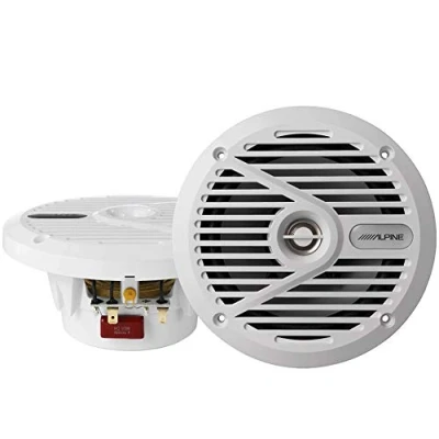 Immagine di Alpine Sps m601w Altoparlanti coassiali marini a 2 vie, 110 W, 6 A1/2&quot;, colore: Bianco