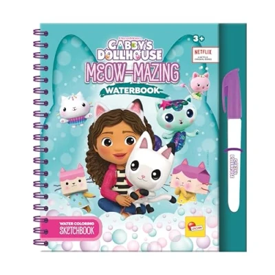 Immagine di Gabby&#039;s dollhouse sketchbook meow mazing waterbook in display 8