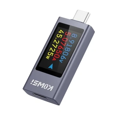 Immagine di OBEST Tester USB C da 240 W,Rilevatore di Carica Tensione Corrente per Telefono Cellulare 30V 12A con Display Digitale IPS,Tester Alimentazione Multifunzionale Voltmetro Multimetro