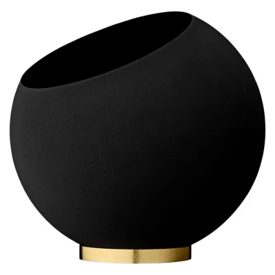 Immagine di AYTM Globe vaso da fiori, Ø 43 cm, nero, alluminio, acciaio