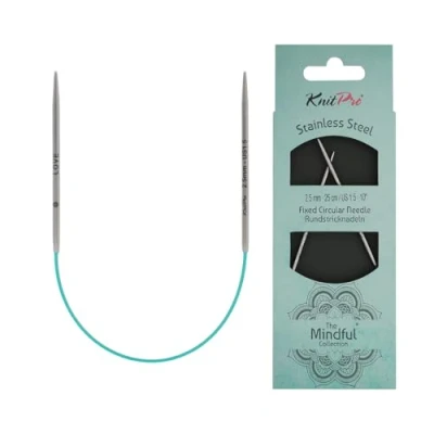 Immagine di KNITPRO KP36040 The Mindful Collezione circolare fissa 25 cm, colore: Argento