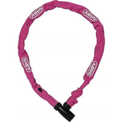 Immagine di ABUS lucchetto a catena 1500 Web per bicicletta in acciaio speciale rotonda spessa 4 mm livello di sicurezza 3 60 cm corallo, rosa (Coral)