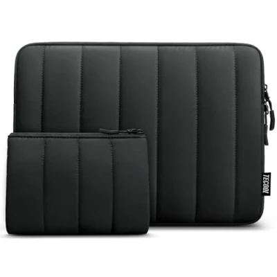 Immagine di TECOOL Custodia 15 15,6 16 Pollici PC Portatile, per 15,6&quot; Lenovo Ideapad Thinkpad HP Dell Acer ASUS Chromebook Notebook,Macbook Pro M3 M2 M1 2023 Borsa Computer Laptop, Nero