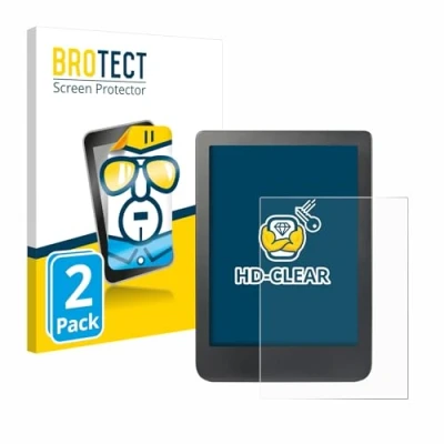 Immagine di brotect Pellicola Protettiva per Kobo Clara HD (6&quot;) / BW/Colour Protezione Schermo (2 Pezzi) [Trasparente, Anti Impronte]