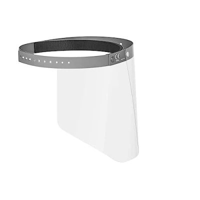 Immagine di Durable 343110 Visiera per la Protezione del Viso da Schizzi e Goccioline, Certificata CE con Archetto Regolabile, Sollevabile, Disinfettabile, Made in EU, 1 Pezzo