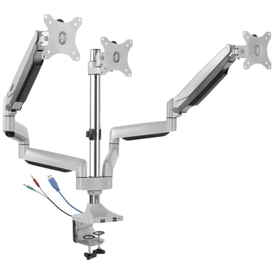 Immagine di SpeaKa Professional SP MM 940 3 scomparti Supporto per monitor 33,0 cm (13) 81,3 (32) Tecnologia a pressione di gas , Porte USB/audio integrate,
