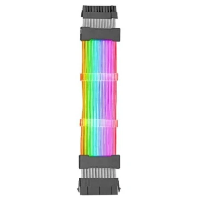 Immagine di MARSGAMING Mars Gaming MCA 24, Cavo Estensore ARGB 24pin ATX per Scheda Madre, LED Ultra Luminosi, Compatibilità Completa, Rame Puro AWG18, 265mm