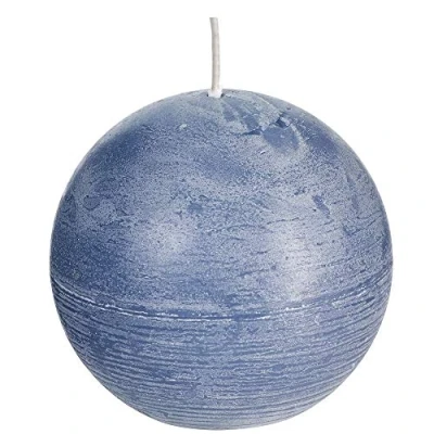 Immagine di Spaas, Grigio Blu 6 Candele rustiche Non profumate a Sfera, 40 Ore, Cera di paraffina, D 100 mm x H