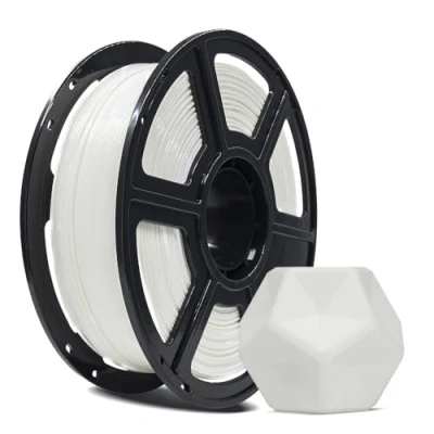 Immagine di FLASHFORGE filamento per stampante 3D, PLA PRO da 1,75 mm, bobina 1 kg (1 kg), precisione dimensionale +/ 0,02 mm stampanti 3D FDM, migliore tenacia e nessun annodamento (Bianco)