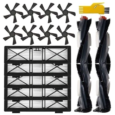 Immagine di Accessori di ricambio per Neato Botvac serie D D75/D80/D85, collegamenti D3/D4/D5/D6/D7, 2x spazzola principale (rullo spazzola), 5x filtro HEPA, 8x laterale, 1x strumento pulizia