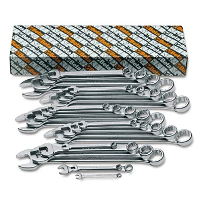 Immagine di Beta 42/S26 Set di 26 Chiavi Inglesi Combinate Reversibile, Professionali con Supporto Compatto, Pratico, Facile da Trasportare, Bloccaggio Sicuro delle