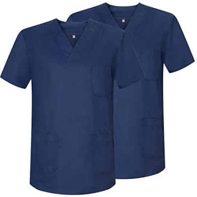 Immagine di MISEMIYA Confezione 2 Pz Sanitari CASACA Unisex Divise SANITARIE MEDICHE RIF. 817 * Large, Blu Navy 21