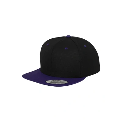 Immagine di Flexfit Kappe Classic Snapback 2 Tone, Cappello Unisex Adulto, blk/pur, Taglia unica