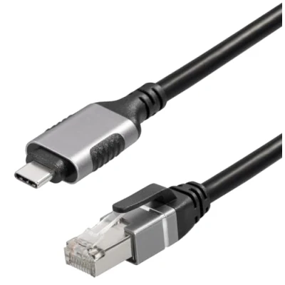 Immagine di MAXTRACK adattatore LAN USB C C541 5L, a RJ45, Ethernet 1 Gbit/s, compatibile con MacBook, notebook, dispositivi mobili, effetto metallo, portatile e sottile,