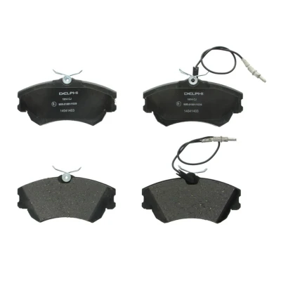 Immagine di DELPHI LP1614 Kit pastiglie freno con contatto segnalazione usura lamierino anticigolío accessori RENAULT: ESPACE 3