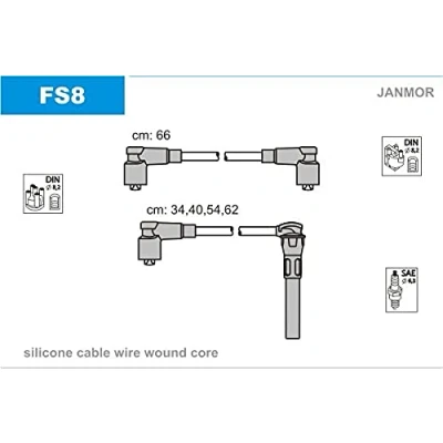 Immagine di Kit cavi accensione JANMOR FS8