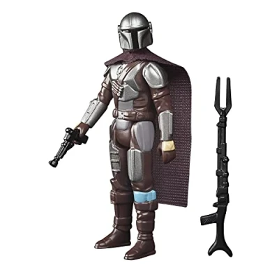Immagine di Star Wars Hasbro Retro Collection The Mandalorian (Beskar) Toy 9.5 cm Scale Collectible Action Figure, Accessories,Multicolore