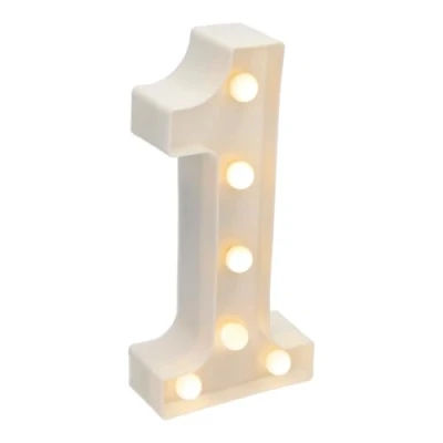 Immagine di JANDEI Lettere LED, Numeri Luminosi, Figura a Cuore, 22cm, con Luce Calda per Decorazione e Atmosfera, Luci Notturne Scrivania, Compleanni, Matrimoni, Vetrine. Funzionano batterie AA (1)