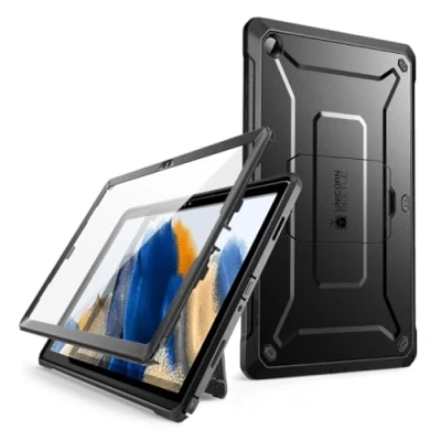 Immagine di SUPCASE Cover per Samsung Galaxy Tab A9 Plus da 11 pollici (2023) con Pellicola Schermo Integrata, Cavalletto, Custodia Robusta Tutto il Corpo (Nero)