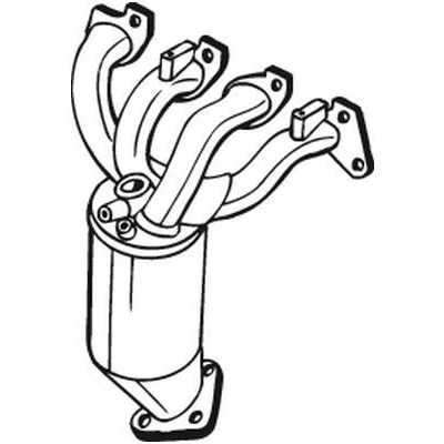 Immagine di Bosal 090 746 Catalizzatore Euro 4 con parti annesse set gancio traino (Compresi i cavi) OPEL: Astra G Caravan, Corsa C Hatchback