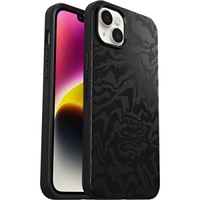 Immagine di Otterbox Cover per iPhone 14 Plus Symmetry+ con MagSafe, resistente a shock e cadute;sottile, testata 3x vs le norme MIL STD 810G, protezione antimicrobica, Nero/Fabric
